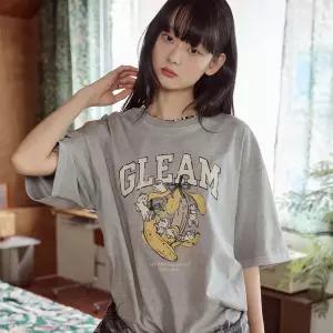 GLEAM 피그먼트 반팔티 고스트그레이