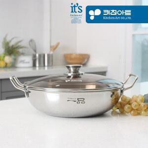 [키친아트] 일품 3ply 통삼중 인덕션 궁중전골 28cm