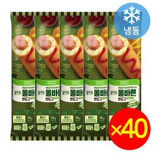 풀무원 올바른 핫도그 75gx40개 개별포장