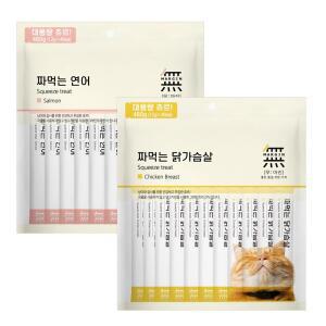 무마진 짜먹는 고양이 간식 40p 닭가슴살/연어