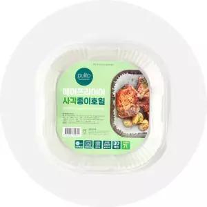 뿌리또 에어프라이어 사각 종이호일 26cm x 4.5cm 30매 (7L)