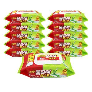 위생대장 물걸레청소포 고급형 중형 25매X10팩 밀대걸레/손걸레/유해세균99.9%살균 소독/두툼/양면사용