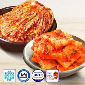 안동학가산 생김치 국내산 고랭지 배추 혼합김치세트 (포기 7kg+석박지 5kg)