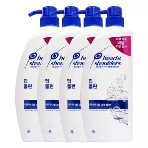 헤드앤숄더 딥클린 샴푸 850ml x4
