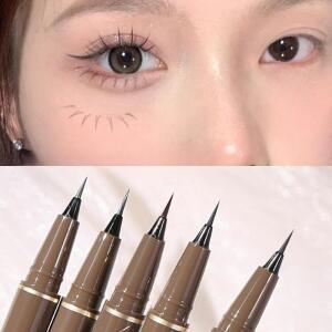 0.005mm 초미세 펜슬 아이라이너 얼룩 방지 방수 땀 방지 초보자도 간편사용