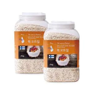 [이쌀이다][이잡곡이다] 핀란드산 부드러운 퀵오트밀 2kg x 2개