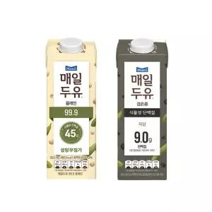 매일두유 99.9 950ml 6개+매일두유 검은콩 950ml 6개(총12팩)/무가당/고단백/단백질