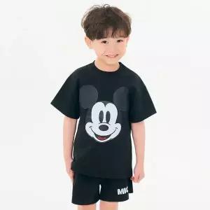 [보리보리/iggo]디즈니 반팔 까망미키세트 상하복