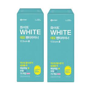 화이트 데오 팬티라이너, 롱, 75매, 2개