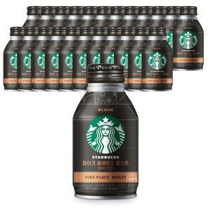 스벅 파이크플레이스 로스트 블랙 275ml  X 24캔 커피