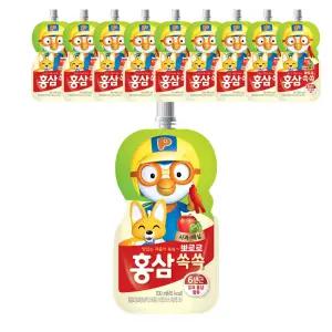 뽀로로 홍삼쏙쏙 사과매실 100ml X 10개 홍삼주스 어린이음료