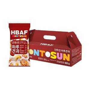 [(주)바프] HBAF 먼투썬 하루견과 선물세트 20g x 30ea x 2 브라운