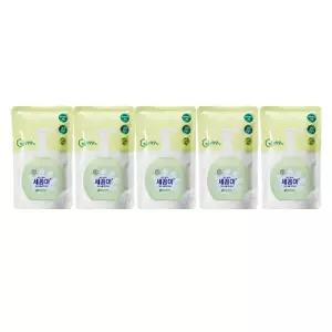 세균아꼼짝마 버블 핸드워시 그린허브 리필, 200ml, 5개