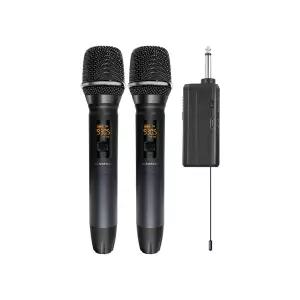 캐맥 2채널 무선마이크 CMK-215 앰프용 행사용 강의용 간편한 수신기