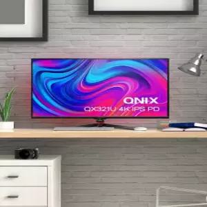 4K UHD 큐닉스 QX321U 게이밍 32인치모니터 USB C타입 IPS 광시야각 리퍼