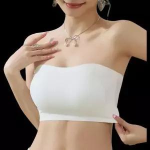 [하프클럽/다잇템]여성 방지 내장 스트랩리스 튜브탑 브라