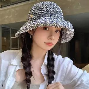 썸머 와이어 라탄 버킷햇 여름 니트 비치 밀짚 여행 비니 지사 썬캡 왕골 모자