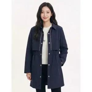 [하프클럽/크로커다일레이디]네이비 풀오픈 블라우스 CLCMBL206