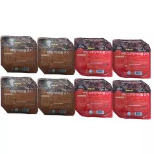 고기담은밥상 연탄석쇠불고기 200g 8개(간장맛 4개+고추장맛 4개) 연탄불고기