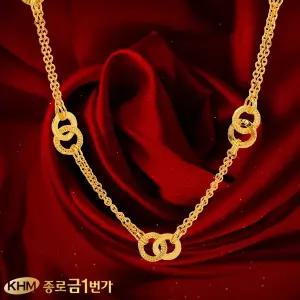 순금 목걸이 주얼리 18.75g 더블링