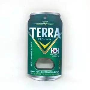 캔맥주 모양 고무 냉장고 마그넷 자석 병따개 인테리어 소품 테라 TERRA