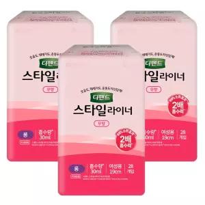 디펜드 스타일 라이너 롱 무향 28개입 X 3팩