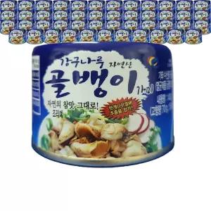 강구나루 자연산 골뱅이 140g 48캔 한 박스 대용량 업소용