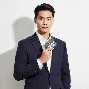 톰브라운 남성 체크 위빙 싱글 홀더 MAW321A 07926 025