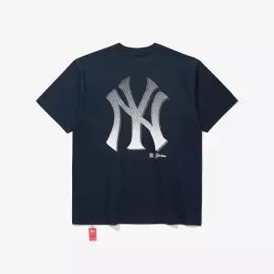 [뉴에라](광주신세계)MLB 뉴욕 양키스 하프톤 티셔츠 네이비 15147536