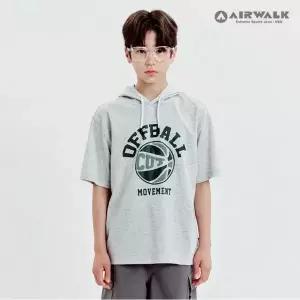 [보리보리/에어워크]주니어 바시티 반팔 후드티셔츠