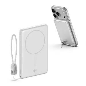 Qi2 15W 맥세이프 초슬림 고속 보조배터리 5000mAh QB510 화이트