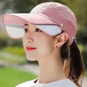 여성 여름 자외선차단 선바이저 등산 골프 캡 모자
