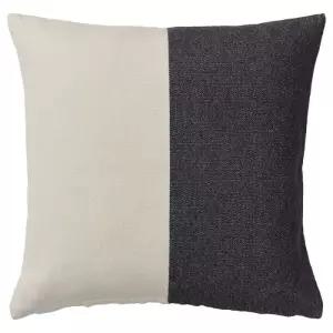 솔루프공 쿠션커버 블랙 베이지 50x50cm 506.197.68
