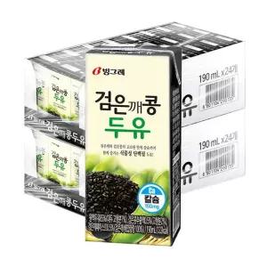 빙그레 맛있는 검은깨콩 두유 190ml 48팩