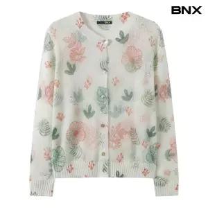 [롯데백화점]비엔엑스 보타니컬 플라워 자수 니트 가디건 (BY2CD013L0)