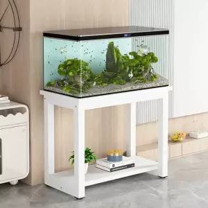 강철프레임 다이 어항선반 화이트 테이블 35x30x70 수족관 받침대 수조 철제