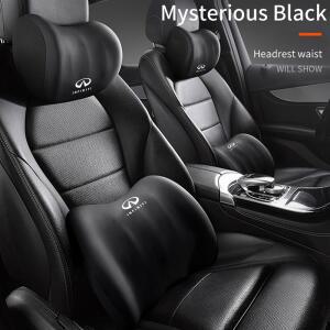 인피니티 Q50 FX35 Q30 G37 Q70 QX50 메모리폼 로고 QX70 G35 QX60 QX80 허리 레스트 Q60 쿠션 지지대 시트 자동차