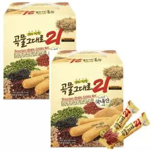 개미식품 구워만든 곡물그대로21 크리스피롤 1100g 2개
