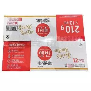 CJ햇반 아산맑은쌀밥 210G X 12입 63251 (29468165)