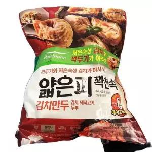 풀무원 얇은피 꽉찬속 김치만두 400g x 2 b40419 (29257695)