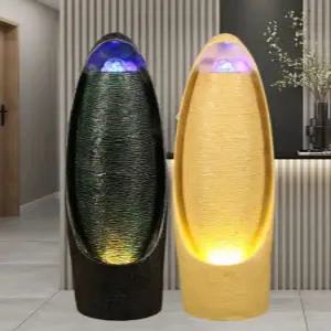 벽천 분수대 인공폭포 30x30x105CM 실내 집들이 선물 개업 물멍 789 미포함 22 x 22x60cm