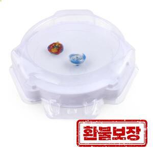 베이블레이드 경기장 트렌디한 대형 흰색 회전 팽이 경기장 재미있는 투명 가장자리 배틀 경기장 내구성 있
