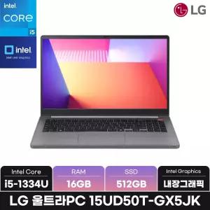 LG전자 울트라PC 15UD50T-GX5JK/RAM 16GB/SSD 512GB/WIN11/ +마우스증정