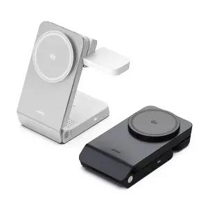 Qi2 25W 3in1 폴더블 맥세이프 초고속 무선 충전기 QW110 화이트
