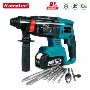 Kamolee 2000W 10600IPM 브러시리스 무선 로터리 해머 드릴 충전식 전기 해머 임팩트 드릴