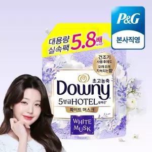 다우니 호텔 컬렉션 화이트 머스크 4.1L 초 섬유유연제 리필 1개 475917