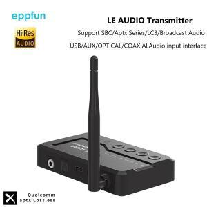 Auracast LE 오디오 송신기 LC3 무손실 블루투스 5.4 저지연 타입-C 무선 스테레오 어댑터