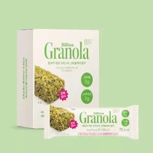 [발보아키친]저당 크리스피 그래놀라바 말차 20g 12개입