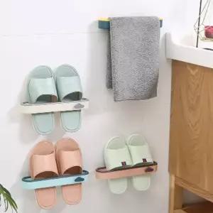 다용도 주방 욕실 실내화 수건 걸이 거치대 욕실실내화걸이 슬리퍼거치대 간이신발장