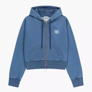 [마리떼프랑소와저버]마리떼 W 백 클래식 로고 크롭 후드 집업 B1 MFG46SHZ105 BLU HGY NVY